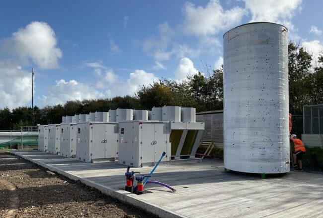 Air source heat pump installation
